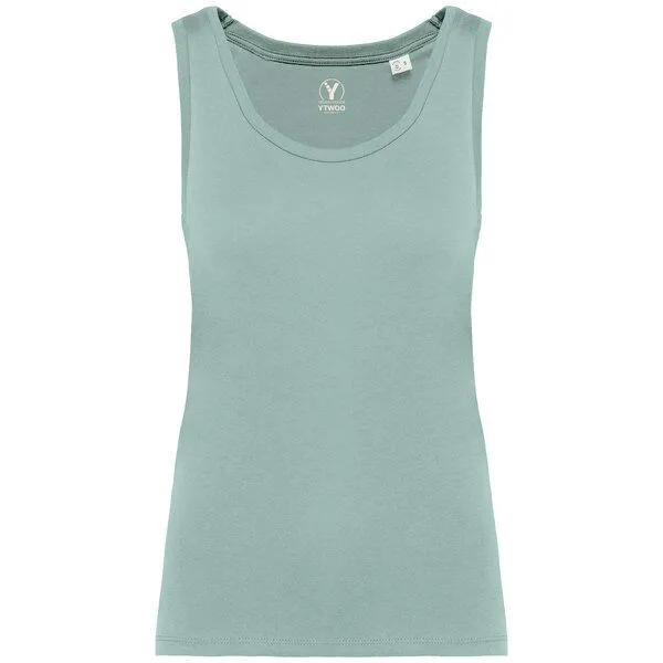 YTWOO YTWOO Damen Tank Top aus 100% Bio-Baumwolle, Hellgrün, – Produktbild 1 von 3
