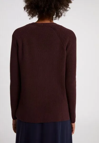 ARMEDANGELS ARMEDANGELS AARIENA - Damen Cardigan aus Bio-Baumwolle, Aubergine, – Produktbild 2 von 4