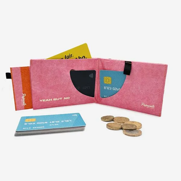 paprcuts paprcuts RFID Portemonnaie Pro, Yeah but no (orange pink), – Produktbild 3 von 4