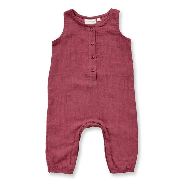 Sense Organics Sense Organics Baby Overall, Modell MARIS, Rosenbraun, – Produktbild 1 von 3