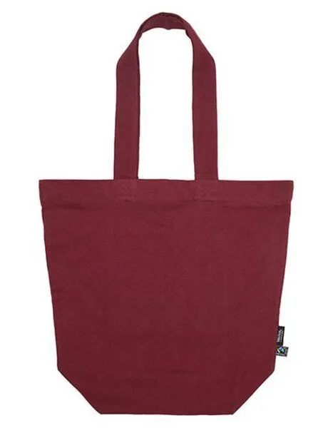 Neutral Neutral Einkauftasche / Umhängetasche aus Bio-Baumwolle, Bordeaux, – Produktbild 1 von 2