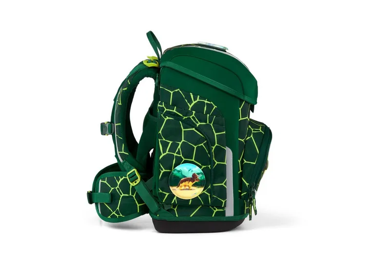 Ergobag Ergobag Schulranzen Schulranzen-Set CUBO BärRex 5-teilig, 25/26 (5-teilig), ergonomisch, höhenverstellbar, Your-Size-System, ab 1. Klasse, Grün, – Produktbild 4 von 4