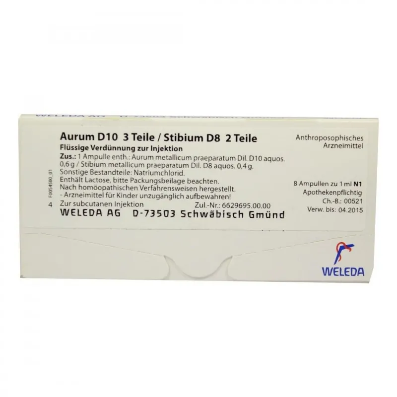 Weleda Aurum D10/ Stibium D8 Ampullen – Produktbild 1 von 1