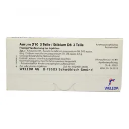 Weleda Aurum D10/ Stibium D8 Ampullen – Produktbild 1 von 1