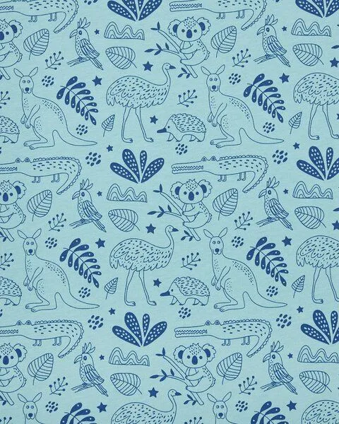 loud + proud loud + proud Kinder Jersey Bettwäsche-Set 100 x 135cm, GOTS-zertifiziert, Lagoon(blau), – Produktbild 1 von 4