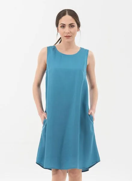 ORGANICATION ORGANICATION Kleid aus TENCEL Lyocell, Ocean, – Produktbild 1 von 3