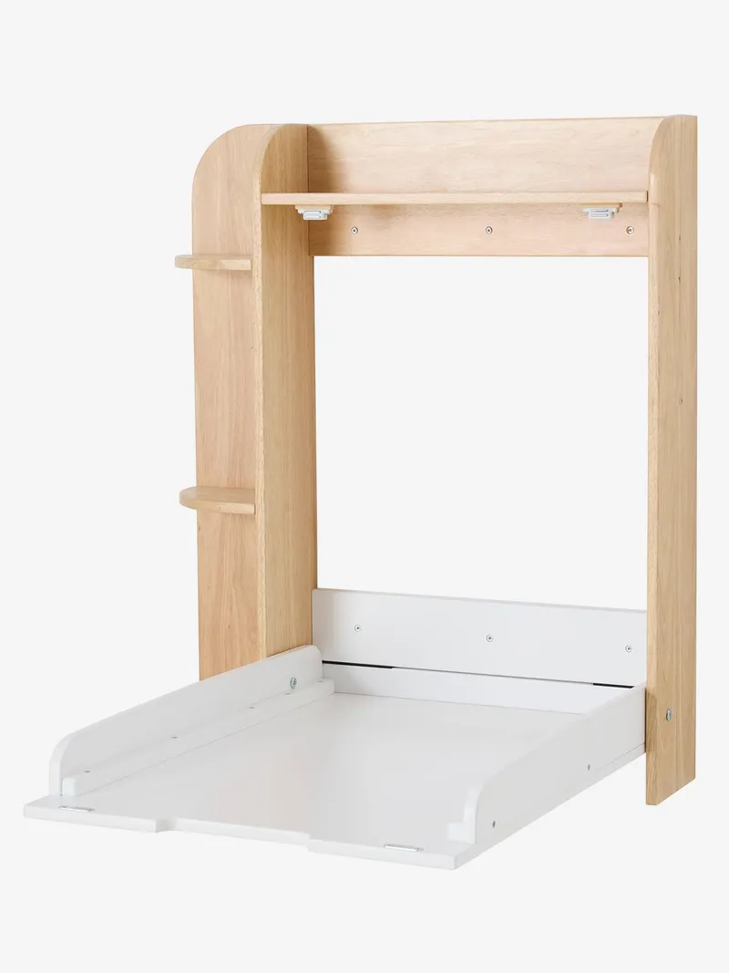 Vertbaudet Wandwickeltisch mit Stauraum, Braun, – Produktbild 2 von 4