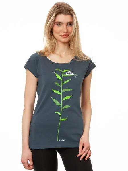 FellHerz FellHerz Damen T-Shirt Booklover thundercloud – Produktbild 2 von 3