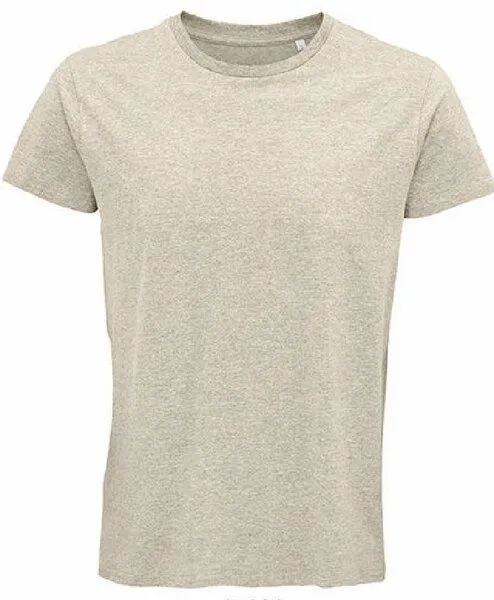 Sol's Sol's Herren T-Shirt Kurzarm Rundhals aus Bio - Baumwolle, Heather beige, – Produktbild 1 von 3