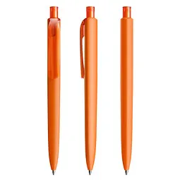 prodir prodir® Druckkugelschreiber DS8 Soft Touch PRR Push, blaue Mine, orange, Orange, – Produktbild 1 von 1