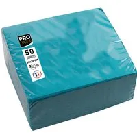 ProNappe 50 ProNappe Cocktail-Servietten 20 x 20 cm, türkis – Produktbild 1 von 1