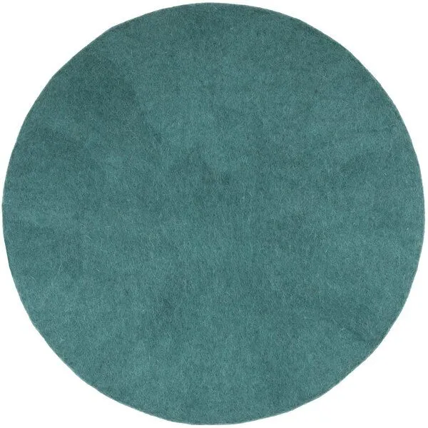 myfelt myfelt Flachfilz Sitzauflage (⌀ 36 cm, 36 x 36 cm), Petrol (noah), – Produktbild 1 von 4