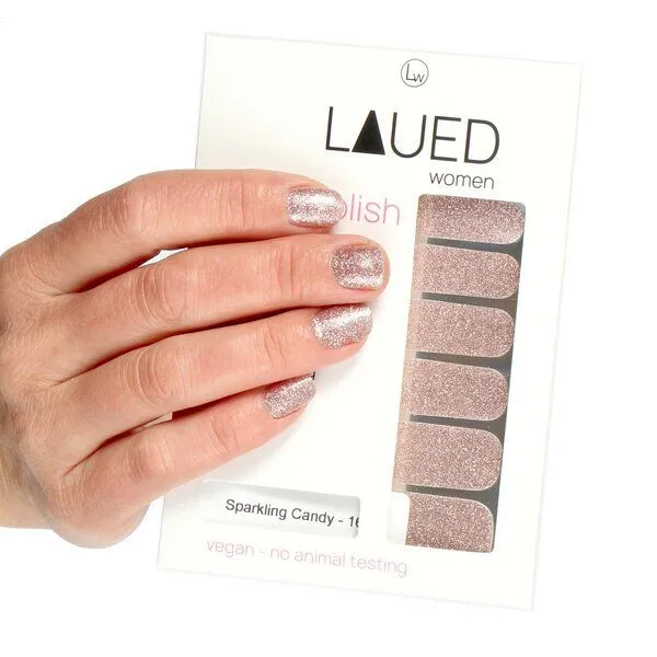Vargu Vargu LAUED vegane Nagelfolien solid glitter, Sparkling candy, – Produktbild 1 von 4