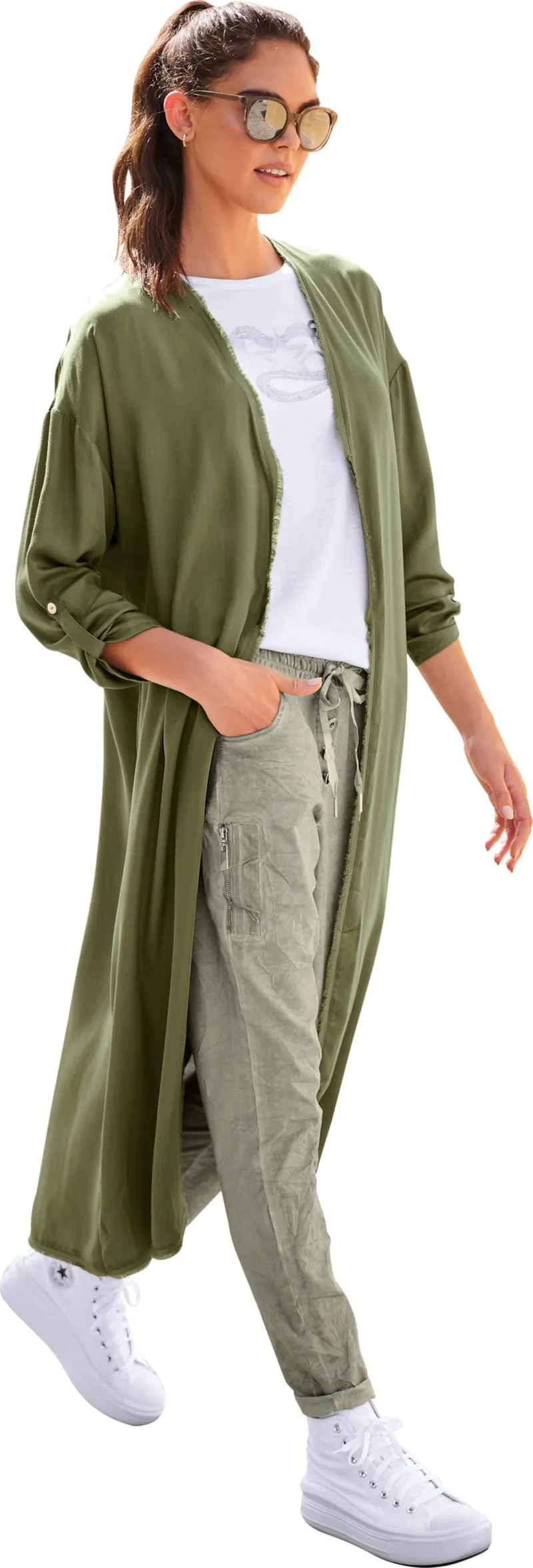 heine Hose, Oliv, – Produktbild 3 von 3