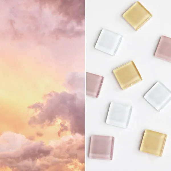 ALEXASCHA ALEXASCHA Magnet Set aus Upcycling Glas • 9 starke Magnete für den Kühlschrank • ideal zum Verschenken, Wolkenspiel, – Produktbild 3 von 4