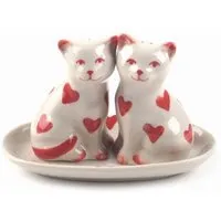 El Puente El Puente Salz- und Pfefferstreuer "Katzen", 3er-Set | Fair Trade & Handmade aus Thailand – Produktbild 1 von 1