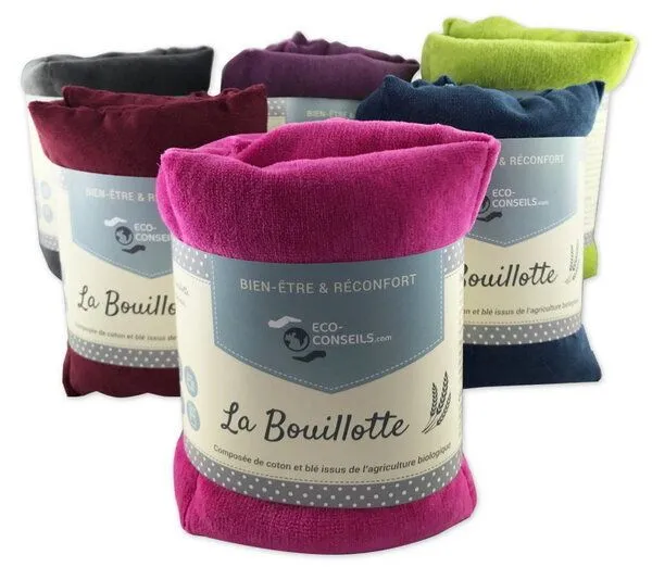 Eco-Conseil Eco-Conseil Wärmekissen aus Bio-Baumwolle, Grau, – Produktbild 4 von 6
