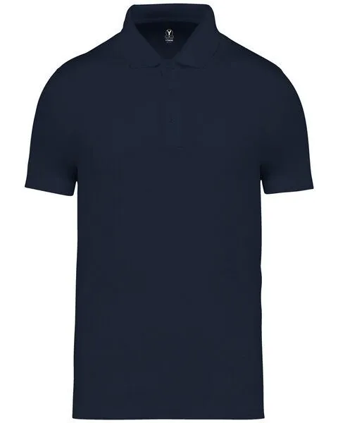 YTWOO YTWOO Organic Classic Herren Poloshirt aus reiner Bio-Baumwolle, Navyblau, – Produktbild 1 von 4