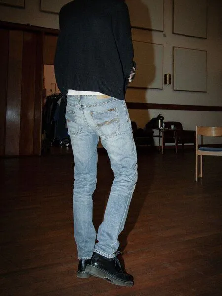 Nudie Jeans Nudie Jeans Solid Ollie Jeans aus Bio-Baumwolle - Salt Water – Produktbild 4 von 4