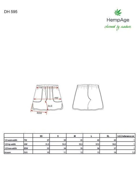 HempAge HempAge Sportliche Damen Boxershorts Hanf/Biobaumwolle, Magnolia (rot), – Produktbild 3 von 4