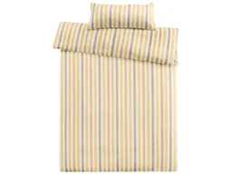 Cotonea Cotonea Satin-Bettwäsche "Lucca" aus Bio-BW 40 x 80/155 x 220 cm, beige/natur/pfirsich/kie – Produktbild 1 von 1
