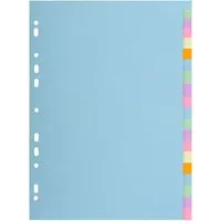 Exacompta 20 Exacompta Register "Forever", 20 Taben neutral, 170 g/m², DIN A4 Maxi, sortiert – Produktbild 1 von 1
