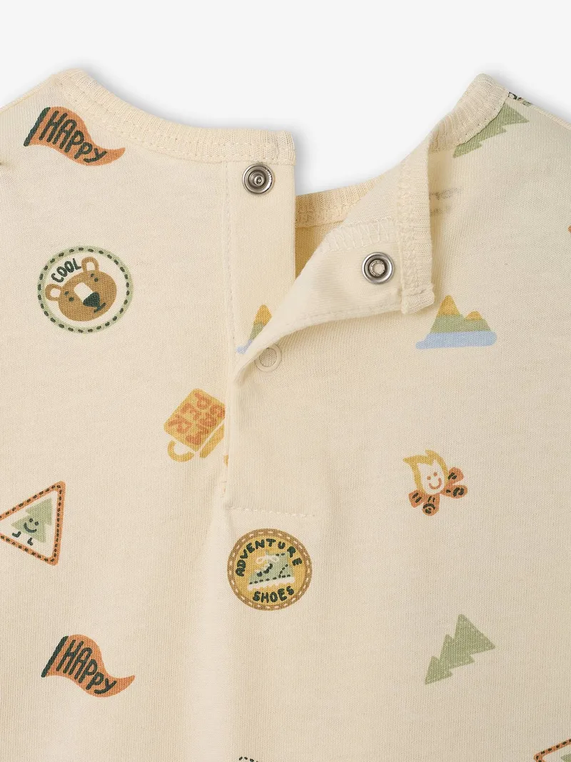 Vertbaudet Shirt Baby mit Allover-Print, Vanille, – Produktbild 4 von 4
