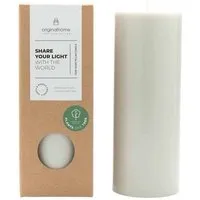 Originalhome Originalhome Geruchsneutrale Stumpenkerze – vegan & fair., Grau, – Produktbild 1 von 1