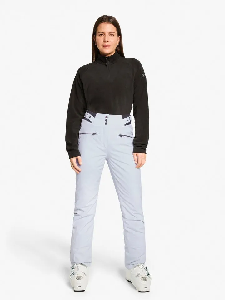 Ziener Ziener Skihose TILLA-Z AQUASHIELD® DAMEN Slim Fit, wasser- u. winddicht, atmungsaktiv, warm durch PrimaLoft®, Grau, – Produktbild 4 von 4