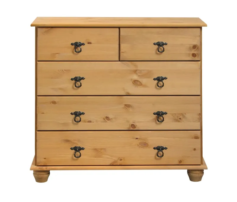 OTTO home Kommode Finca, aus massivem Kiefernholz, mit Schubladen für Stauraummöglichkeiten, Beige, – Produktbild 4 von 5