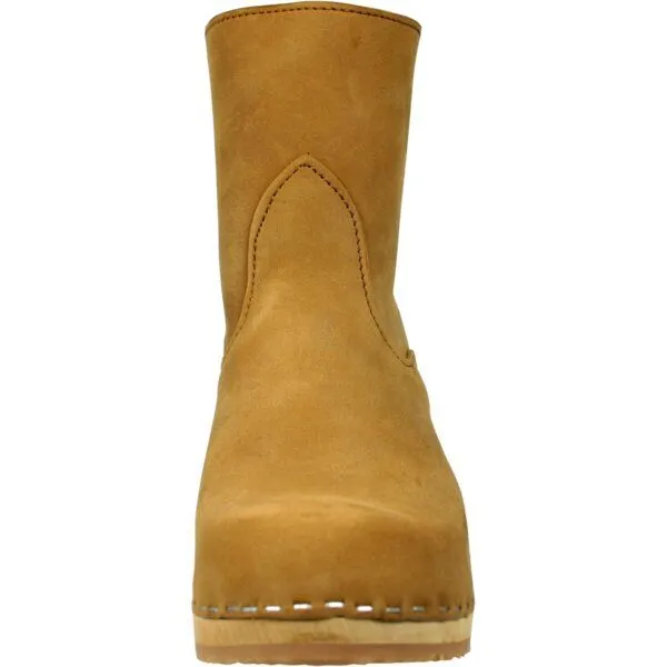 Klox Klox Stiefelette Stockholm - Medium Heel Clog Boots, Sand (hellbraun), – Produktbild 3 von 3