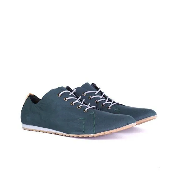 SORBAS SORBAS '63 veganer Sneaker aus Bio-Baumwolle Low Cut, Pine green (grün), – Produktbild 3 von 4