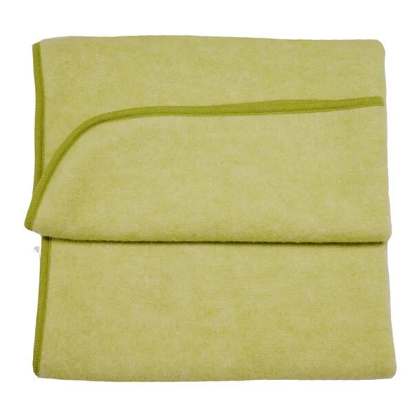 Cosilana Cosilana Baby Fleece Decke kbT Wolle Bio Baumwolle, Lindgrün-melange, – Produktbild 1 von 1