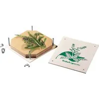 Kräuterpresse mit 8 Einlegepappen Maße 180 x 180 mm – Produktbild 1 von 1