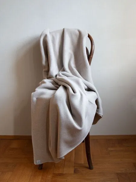 Ecostories Ecostories Baumwoll-Fleece Wohndecken 150 x 200 cm, Beige, – Produktbild 1 von 1