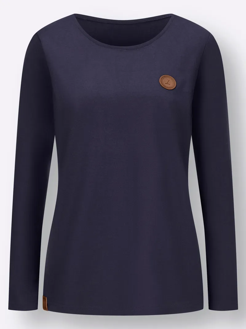 Witt Longsleeve, Marine, – Produktbild 1 von 2