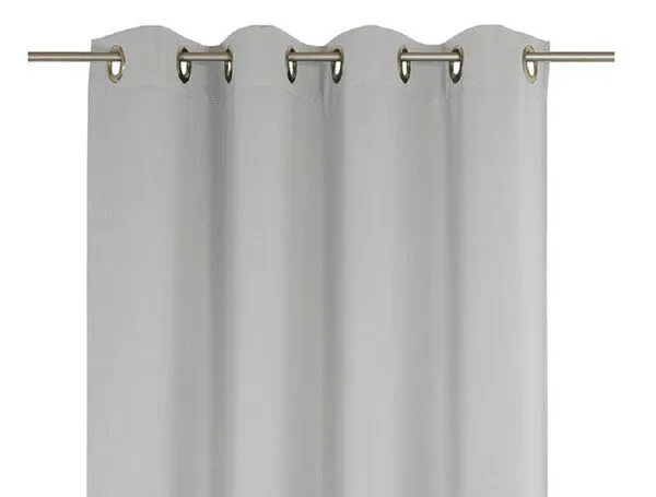 Nature by Adam Nature by Adam Vorhang aus 100% Bio-Baumwolle - Made in Germany - Uni Collection light, Hellgrau, – Produktbild 5 von 7