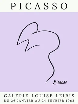 Photocircle Photocircle Poster / Leinwandbild - Picasso Maus – lila – Produktbild 1 von 1