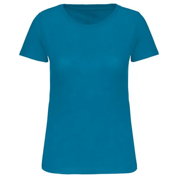 Greenspired Greenspired Damen Basic Bio Rundhals T-Shirt 145 g/m² XS- 3 XL, Tropenblau, – Produktbild 1 von 1