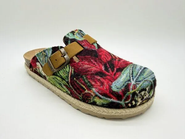 thies Vegane thies ® Rec Jungle Clogs aus rec. PES mit Dschungelmotiv, Multi, – Produktbild 3 von 4