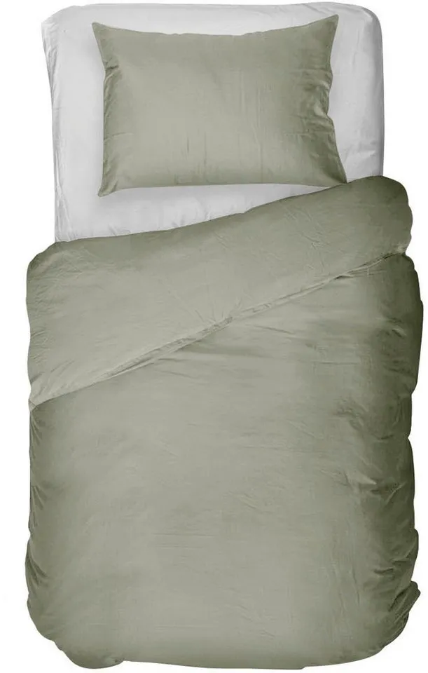 Kayori Kayori Bettwäsche Edo, Mako-Satin, 2 teilig, 100% Mako Satin, Grün, – Produktbild 2 von 3
