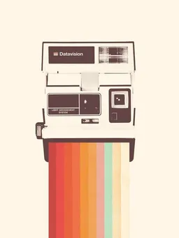 Photocircle Photocircle Poster / Leinwandbild - Instant Camera Rainbow – Produktbild 1 von 1
