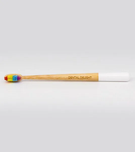 Dental Delight Dental Delight Bambus Zahnbürsten, Bright, – Produktbild 2 von 3