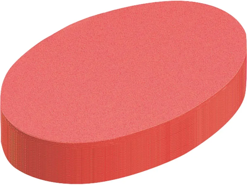 250 Blatt Moderationspapier Ovale 11x19cm rot – Produktbild 1 von 1
