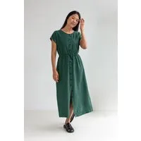 TWOTHIRDS TWOTHIRDS Damen vegan Kleid Marasusa Dunkelgrün – Produktbild 1 von 1