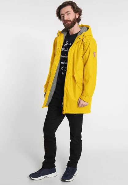 derbe derbe Regenjacke „Trekholm“, Yellow grey, – Produktbild 3 von 4