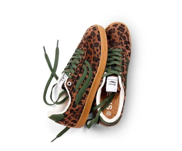 Genesis Footwear Genesis Footwear G-Volley Animalprint - vegane Sneaker, Leo /bottlegreen, – Produktbild 4 von 4