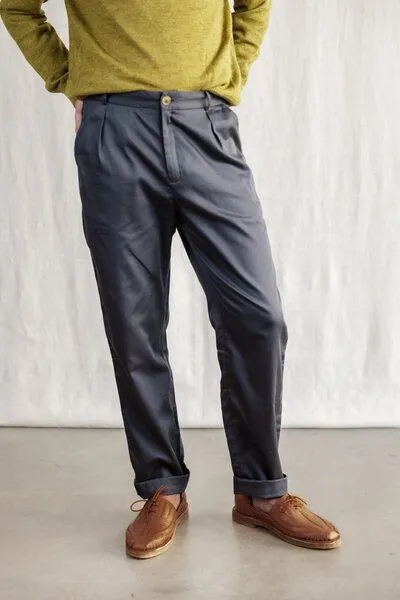 Jyoti - Fair Works Jyoti - Fair Works Baumwoll Hose Sameer, Dunkelgrau, – Produktbild 1 von 4