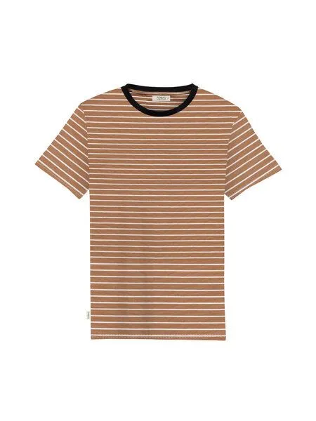 FUXBAU FUXBAU Gestreiftes Männer T-Shirt - karamell, Karamell, – Produktbild 3 von 4