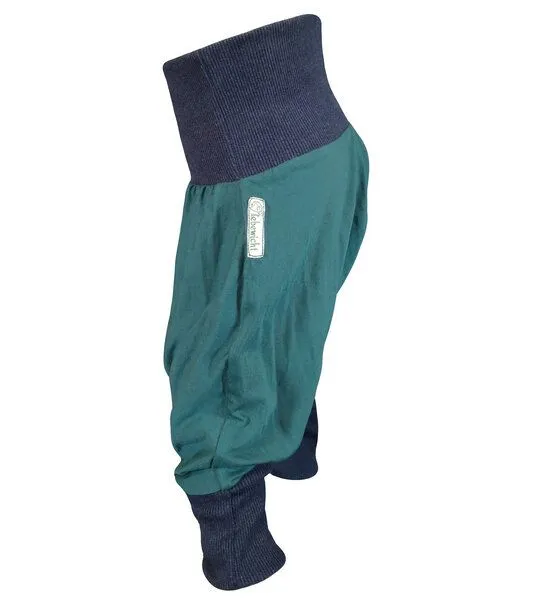 liebewicht liebewicht Jersey Yogahose Sarouelhose Pumphose nach Wahl, Grün/dunkelblau, – Produktbild 3 von 4